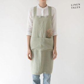 Grembiule in lino Sage - Linen Tales