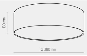 Plafoniera per bambini RONDO KIDS 4xE27/15W/230V blu