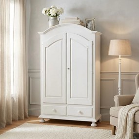 CHRISTIAN - armadio 2 ante in legno massellox200