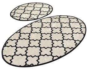 Set di 2 tappetini da bagno ovali Rustico - Foutastic
