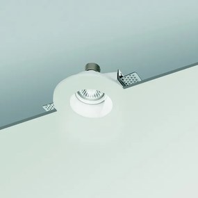 Faretto da incasso rotondo JAZZ in gesso verniciato Bianco D12 cm