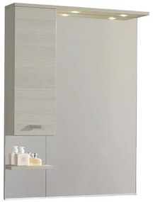 Specchio con illuminazione integrata bagno rettangolare Rimini L 81 x H 108 x P 18.5 cm bianco