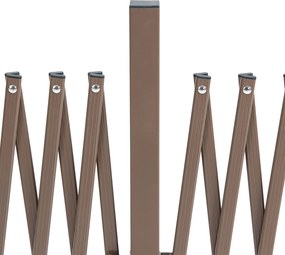 Recinzione per Giardino Estensibile Autoportante 52-405 cm in Acciaio e Alluminio Marrone scuro...