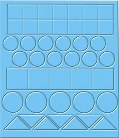 3 carte da decorare con più di 260 mosaici in schiuma et 1 libretto con istruzioni e modelli.