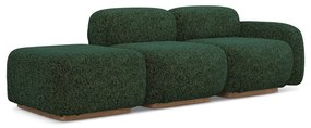 Chaise lounge componibile verde scuro (con penisola a destra) Ailani – Makamii