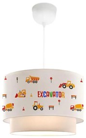 Lampadario per bambini CANDY 1xE27/40W/230V bianco/arancione