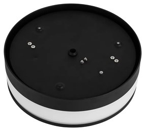 Plafoniera da esterno moderna nera 28 cm IP44 - Flavi