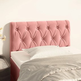 Testiera Rosa 80x7x78/88 Cm İn Tessuto /