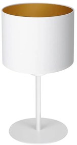 Lampada da tavolo ARDEN 1xE27/60W/230V diametro 18 cm bianco/oro