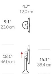 Specchio per make-up con illuminazione/con ingrandimento (5x) ø 20 cm Sensor – simplehuman