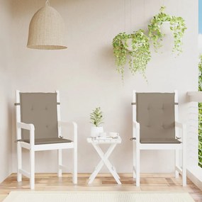 Cuscini Per Sedia 2 Pz Tortora 100x50x3 Cm İn Tessuto Oxford /