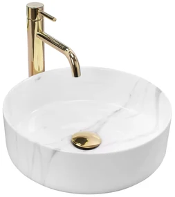 Lavabo da appoggio Rea Sami Marble