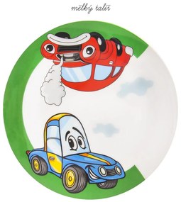 Set da pranzo per bambini in porcellana 3 pezzi Cars - Orion