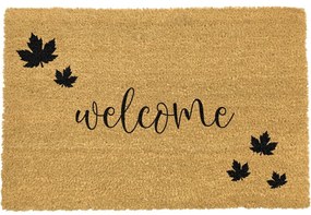 Tappetino in cocco naturale nero, 40 x 60 cm Welcome Autumn - Artsy Doormats