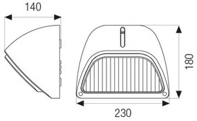 Rose Led 23X18Cm 10W 1280Lm 4000°K