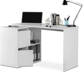 Scrivania pluriposizione bianco artik