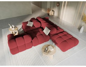 Divano in velluto rosso 282 cm Bellis - Micadoni Home