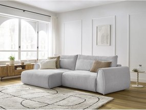 Divano angolare in grigio chiaro Aden – Bobochic Paris