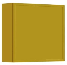 Pensile bagno Pixel laccato opaco giallo sole, 1 anta apertura da sinistra P 17 x L 40 x H 40 cm