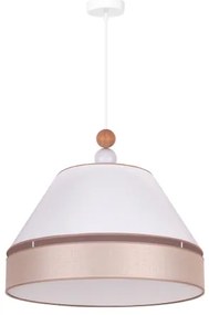 Duolla - Lampadario a sospensione con filo AVIGNON 1xE27/15W/230V diametro 50 cm bianco/beige