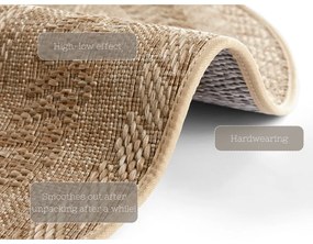 Tappeto da esterno beige, Ø 160 cm Almendro - NORTHRUGS