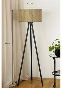 Brilagi - Lampada con piedistallo BOSTON ROLLER 1xE27/15W/230V marrone/oro