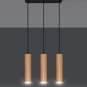 Sollux SL.0638 - Lampadario a sospensione con filo LINO 3xGU10/40W/230V