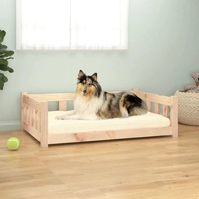 Cuccia Per Cani 95,5x65,5x28 Cm İn Legno Massello Di Pino /