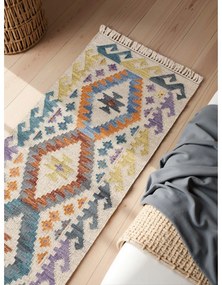 Passatoia in lana reversibile/tessuta a mano 60x190 cm Kamal Oasis – Nouristan