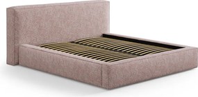 Testiera rosa chiaro in imbottito 209x100 cm Olivia – Micadoni