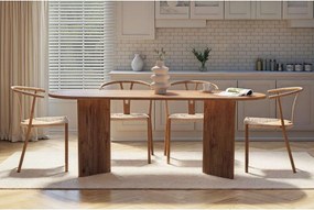 Tavolo da pranzo con effetto pino 90x200 cm Sabella – Kalune Design