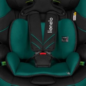Lionelo - Seggiolino auto LEVI ONE i-Dimensioni 76-150 cm nero/verde