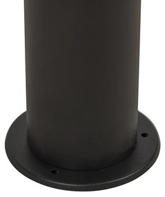 Lampada da terra per esterni nera con paralume opalino bianco 30 cm IP44 - Odense