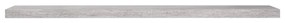 Scaffali a parete 4 pz grigio cemento 120x23,5x3,8 cm in mdf
