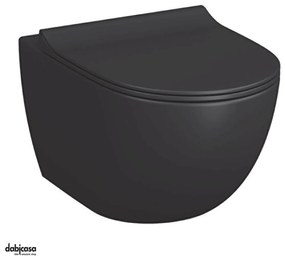 Vitra "Sento" Wc Sospeso Nero Opaco Senza Brida