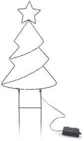 Brilagi - Decorazione natalizia da esterno a LED LED/3xAA IP44 68x29 cm albero
