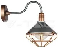 Wall Lamp Matt Rose Gold Down Ip65