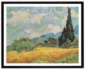 Stampa incorniciata Wheat Field V G nero 66.7 x 81.7 cm