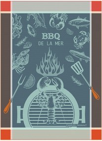 Set di 4 strofinacci jacquard De La Mer