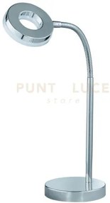 Rennes tavolo led 4w 400lm, 3000k flex cromo h.40cm