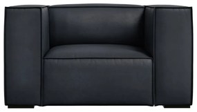 Poltrona in pelle blu scuro Madame - Windsor &amp; Co Sofas