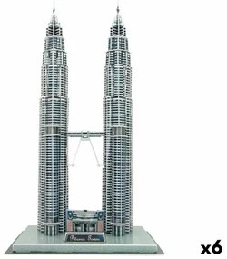 Puzzle 3D Colorbaby Petronas Towers 27 x 51 x 20 cm (6 Unità)