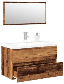 Set Mobili Da Bagno Legno Antico İn Legno Multistrato /