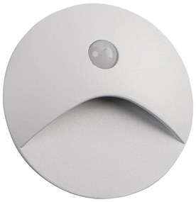 Kanlux 39123 - Lampada LED per gradini con sensore EXIN, 2,5 W/230 V, 3000 K, IP65, bianca rotonda