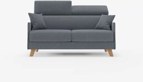 Sole divano letto matrimoniale design compatto - poggiatesta reclinabili e 100% sfoderabile in tessuto smacchiabile T23