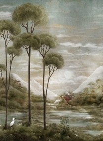 Coordonné Carta da parati panoramica Xi Hu Lake - Silver