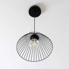 Brilagi - Lampadario LED a sospensione su cavo CERIA WIRE, 1xE27/40W/230V, Ø 30 cm, nero