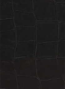 Krokodilleder Tapete Big Croco von Elitis - Schwarz