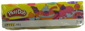 Play-Doh Plastilina 4 Vasetti Colorati - viola, rosa, blu, arancione