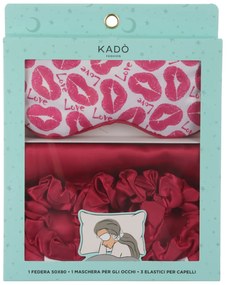 Set beauty notte in raso fucsia
